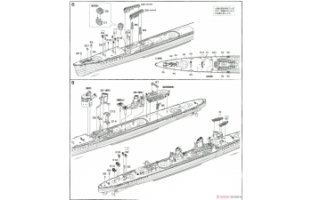 Сборная модель Kagero-Class Destroyer Kagero