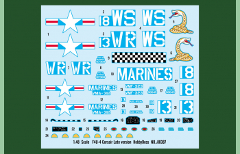Сборная модель Самолет F4U-4 Corsair Late version