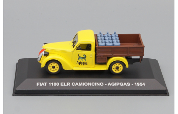 FIAT 1100 Elr Camioncino Pick-up Agipgas 1954, Yellow Brown