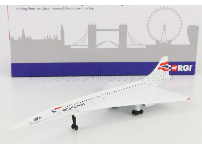 AEROSPATIALE Concorde Airplane (1969), White