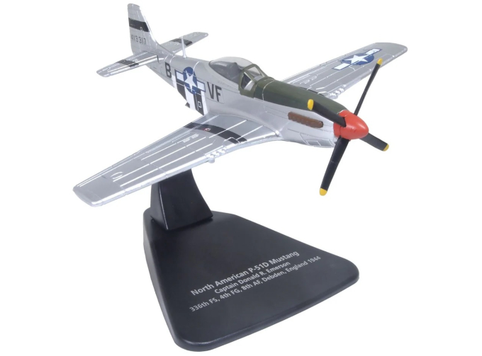 Mustang P51 Capt.D.R.Emerson. 336th Fs 4th Fg. 8th Af. Debden UK (1944)