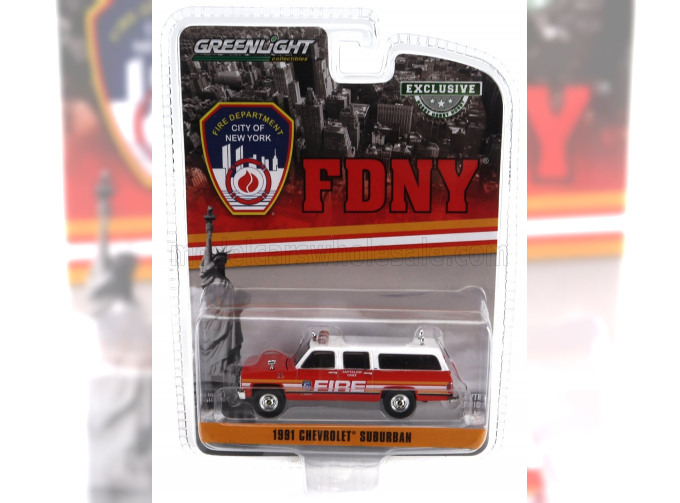 CHEVROLET Suburban Fdny Fire Engine Department New York (1991), Red White