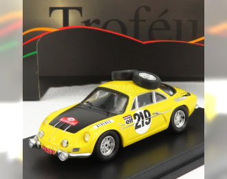 RENAULT Bulgaralpine A110 Coupe N219 Rally Montecarlo (1969) A.agura - A.tomov, Yellow Black