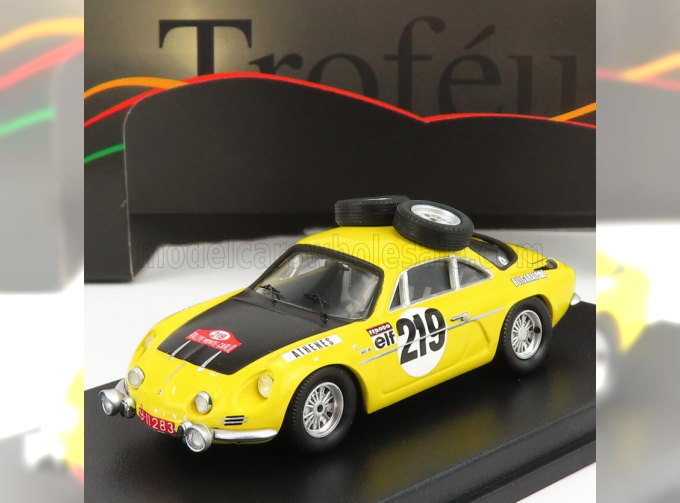 RENAULT Bulgaralpine A110 Coupe N219 Rally Montecarlo (1969) A.agura - A.tomov, Yellow Black