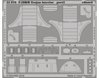 Фототравление для T-28B/D Trojan interior