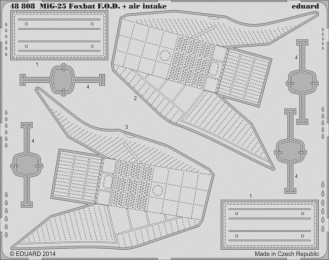 Фототравление MiG-25 Foxbat air intakes & F.O.D.