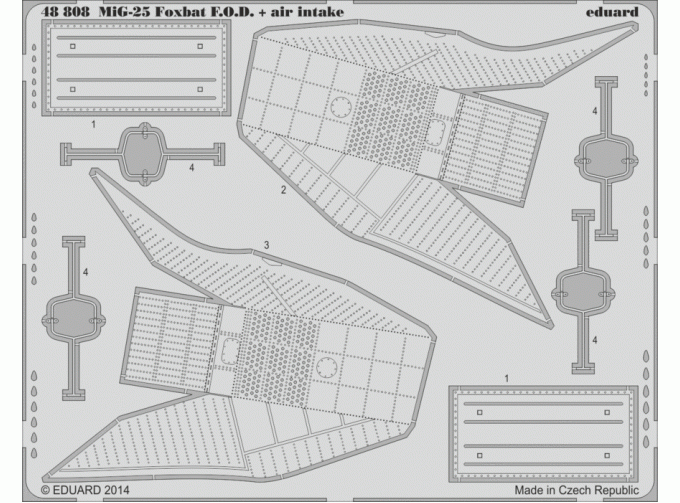 Фототравление MiG-25 Foxbat air intakes & F.O.D.