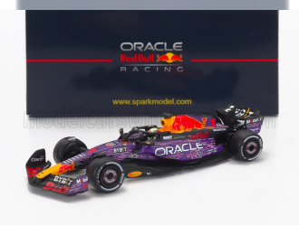 RED BULL F1 Rb19 Team Oracle Red Bull Racing №1 World Champion Winner Las Vegas Usa Gp (2023) Max Verstappen, Purple Yellow Red