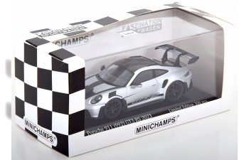 PORSCHE 911 (992) GT3 RS Weissach Package (2023), silver carbon