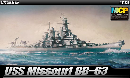 Сборная модель Корабль USS Missouri BB-63