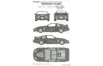 Сборная модель NISSAN Fairlady Z (z32) Version R Twin Turbo Midnight Plamo 2005