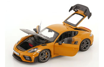 PORSCHE Cayman GT4 RS Weissach Package (2023), ochre-yellow grey