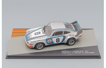 PORSCHE 911 Carrera 2.8 Rsr Coupe Team Martini Racing N 8 Winner Targa Florio 1973 H.muller - G.van Ennep, Silver Red Blue