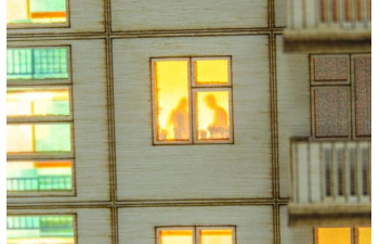 Сборная модель Хрущёвка пятиэтажный дом