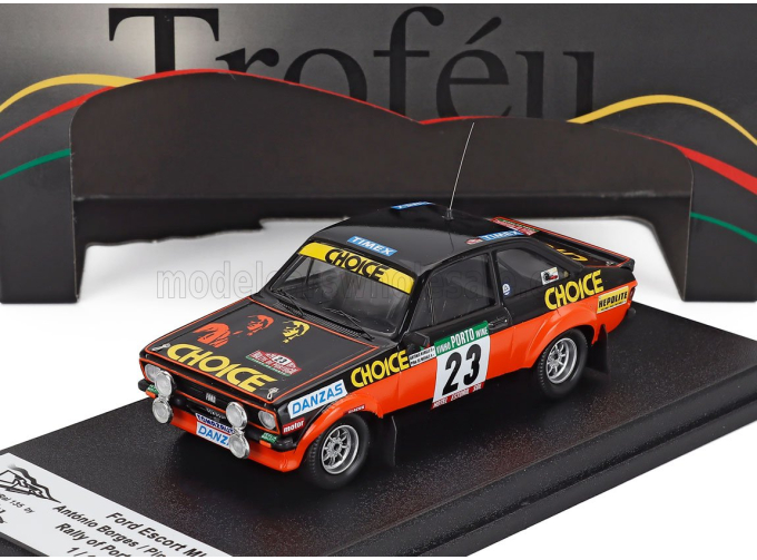 FORD Escort Mkii №23 Rally Of Portugal (1979) Antonio Borges - Pina De Marais, Black Orange
