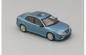 SAAB 9-3 Aero Sedan (2008), light blue metallic