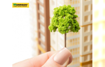 Дерево для архитектурного макета 5-7 см. (светлая крона)