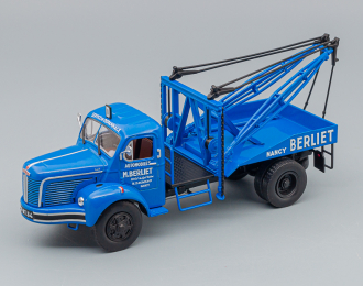 BERLIET Glm 10 Truck Depanneuse Carro Attrezzi - Wrecker Road Service 2-assi 1955, Blue