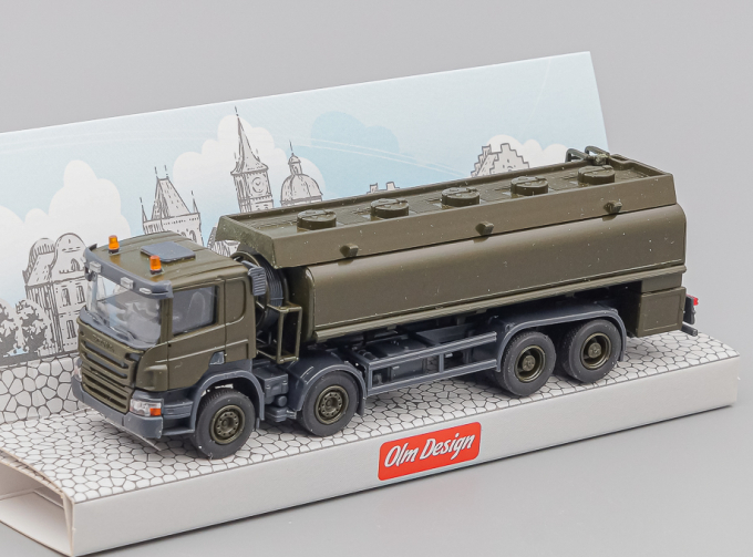 SCANIA P 6х4 топливная цистерна с раздачей. хаки