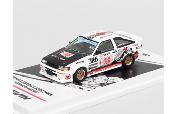 Набор из двух моделей: TOYOTA Corolla AE86 Levin #326 + MITSUBISHI Lancer Evolution III #983 Trackerz Racing