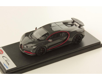 BUGATTI Chiron Sport №16 Wing Up (2019), Grey Carbon with Italian Red Frame