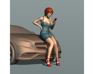 Фигурка 655 присела на тачку 5, окрашенная