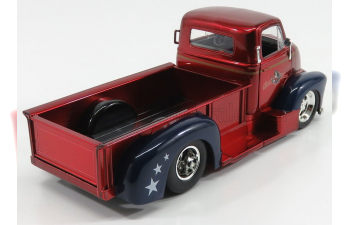 CHEVROLET Coe Pick-up Custom (1952) With Wonder Woman Figure, Red Met Blue