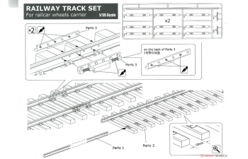 Сборная модель German Railway FLATBED Ommr (2 in 1) Super value pack (1+1) - Double kits