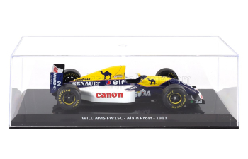 WILLIAMS F1 Renault Fw15c Team Williams Canon N 2 World Champion Season (1993) Alain Prost - Con Vetrina - With Showcase, Blue White Yellow
