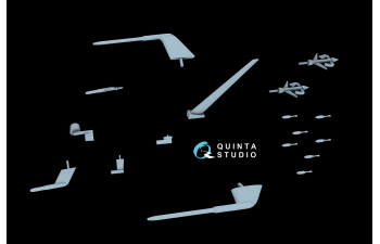 Набор экстерьера Су-30СМ: внешние датчики, антенны и трубка ПВД (для всех моделей)