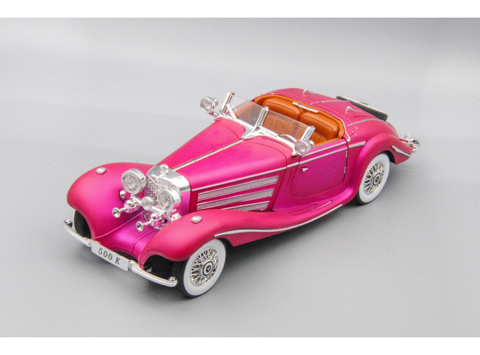 MERCEDES-BENZ 500K, красный матовый 22 см