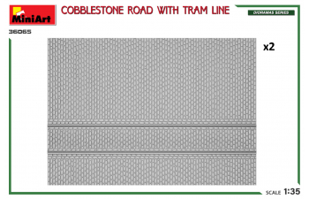 Сборная модель Cobblestone Road With Tram Line