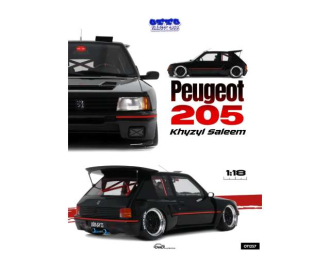 Peugeot 205 Khyzyl Saleem *Resin series*, black/red 2018
