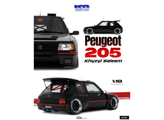 Peugeot 205 Khyzyl Saleem *Resin series*, black/red 2018