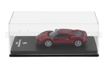 FERRARI (296) Gtb Hybrid 830hp V6 (2021) - Con Vetrina - With Showcase, Red