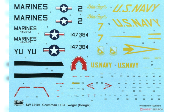 Сборная модель Grumman TF-9J Twogar (ВМС США и Blue Angels)