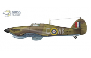 Сборная модель Hawker Hurricane Mk.IIb Trop с