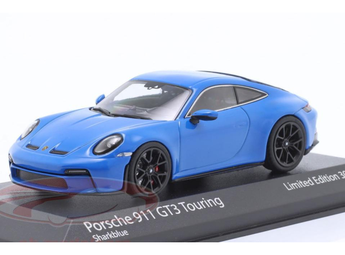 PORSCHE 911 (992) GT3 mit Touring-Paket (2021), sharkblue / black rims