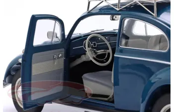 VOLKSWAGEN Beetle с багажником на крыше (1963), синий