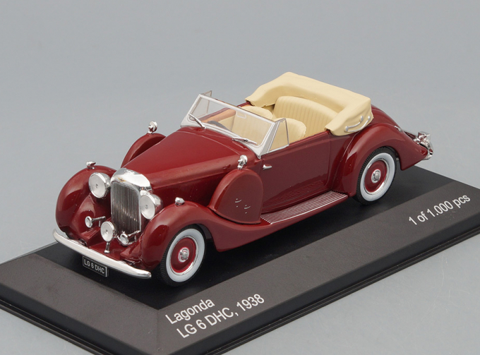 LAGONDA LG 6 DHC (1938), dark red