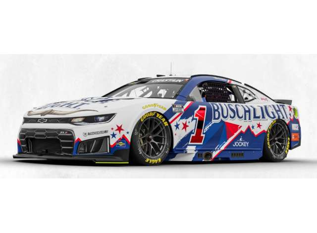 CHEVROLET #1 Ross Chastain *Busch Light Western*, white/red/blue 2026