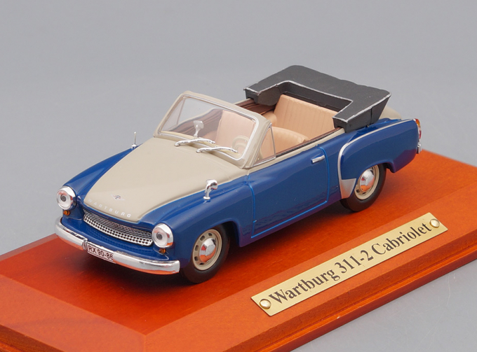 WARTBURG 311-2 Cabriolet, blue / cream