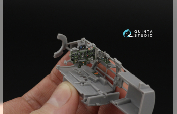 3D Декаль интерьера кабины A6M5 Zero, пр-ва Nakajima (Fine Molds)