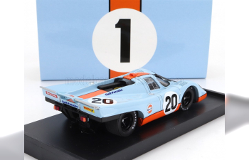 PORSCHE 917k 4.5l Team John Wyer Automotive Engineering Ltd Gulf N 20 24h Le Mans (1970) Jo Siffert - Brian Redmann, Light Blue Orange