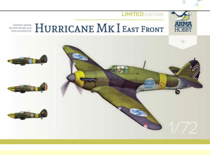 Сборная модель Самолет Hurricane Mk I East Front (Limited Edition)