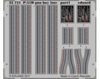 Цветное Фототравление для P-51D gun bay late