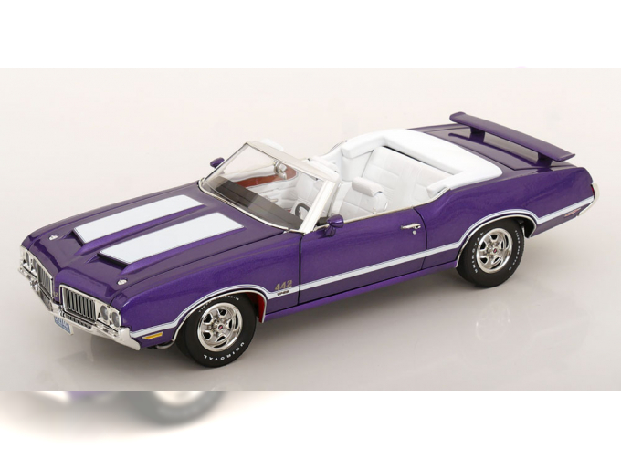 OLDSMOBILE 442 W-30 (1970), purple-metallic white