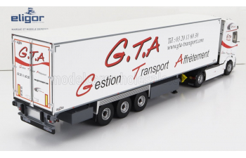 DAF Xg Truck Semi-frigo G.t.a. Transports (2022) - Trailer Chereau, White Red