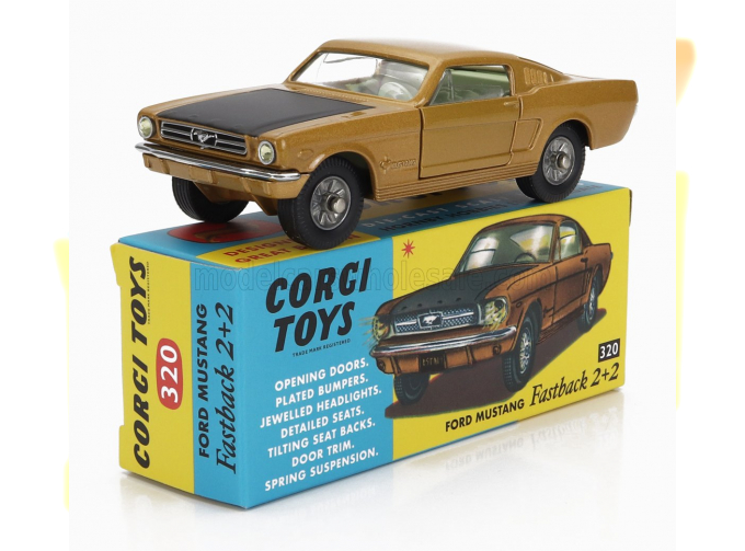 FORD Mustang Coupe 2+2 Fastback (1965), Gold Met Black