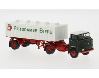 IFA W 50 Bier-SZ Potsdamer Biere (1965), dark green/red